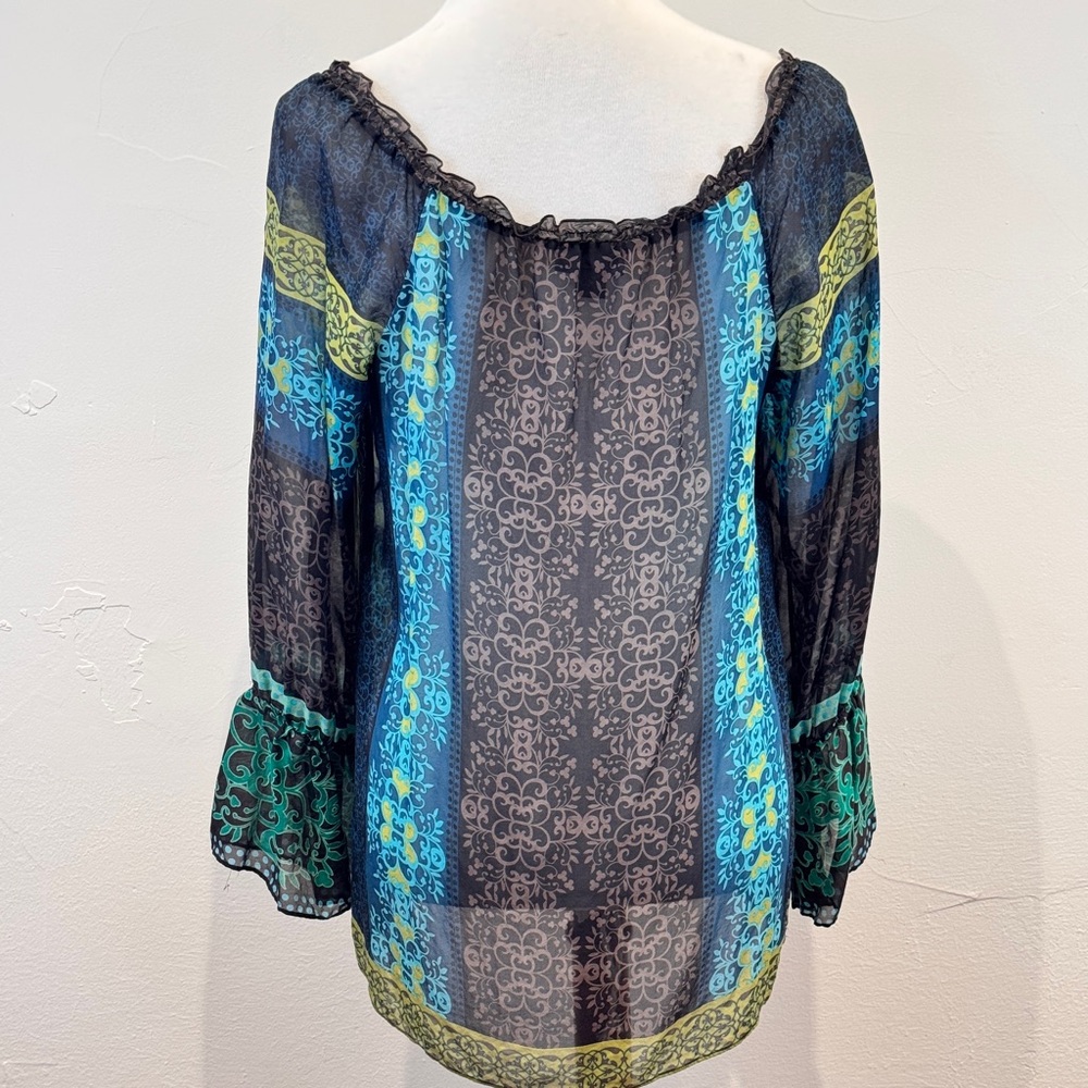 Hale Bob Sheer Silk Women's Top